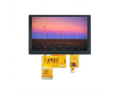 5寸液晶屏 帶電容觸摸 RGB+IIC接口 800*480分辨率 5寸TFT LCD液晶模組